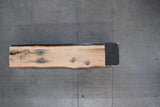 White Oak Live Edge Wood Slab #D747 97" x 21" - 23" x 2.4"