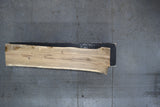White Oak Live Edge Wood Slab #B781 102" x 21" - 26" x 4.1"