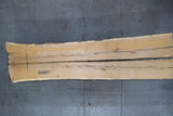 White Oak Live Edge Wood Slab #A785 151" x 33" - 40" x 3.6"