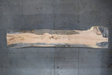 White Oak Live Edge Wood Slab #B790 144" x 23" - 31" x 3.4"