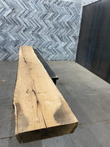 White Oak Live Edge Wood Slab #A786 150" x 15" - 18" x 3.6"