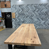 (Pre-Built) Hickory Classic-Cut Tabletop #PB047 117" x 39" x 2.3"