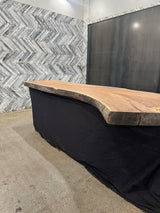 Walnut Live Edge Wood Slab #B833 115" x 25" - 42" 3.9"