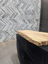 Soft Maple Live Edge Wood Slab #H934 38" x 13" - 29" x 2.3"