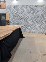 (Pre-Built) Hickory Live-Edge Tabletop #PB111 115" x 39" x 1.5"