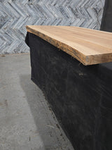 (Pre-Built) White Oak Live Edge Tabletop #PB155 72" x 38" - 40" x 2.3"