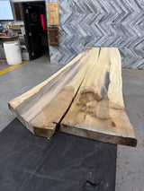 Poplar Live Edge Wood Slab #D958 95" x 24" - 29" x 2.2"