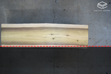 Poplar Live Edge Wood Slab #A826 126" x 33" - 35" x 3.3"