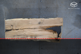 White Oak Live Edge Wood Slab #A852 110" x 40" - 48" x 2.7