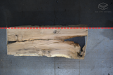White Oak Live Edge Wood Slab #A852 110" x 40" - 48" x 2.7