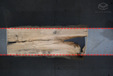 White Oak Live Edge Wood Slab #A852 110" x 40" - 48" x 2.7