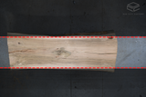 Red Oak Live Edge Wood Slab #A859 115" x 34" - 42" x 3.0"