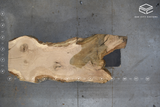 White Oak Live Edge Wood Slab #A862 119" x 34" - 47" x 3.1