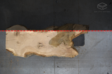 White Oak Live Edge Wood Slab #A862 119" x 34" - 47" x 3.1