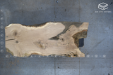 White Oak Live Edge Wood Slab #A863 118" x 36" - 49" x 3.0"