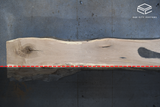 White Oak Live Edge Wood Slab #A871 162" x 20" - 45" x 3.6"