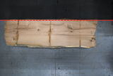 White Oak Live Edge Wood Slab #A899 132" x 38" - 48" x 2.2"