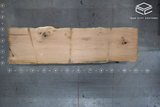 White Oak Live Edge Wood Slab #A901 130" x 33" - 37" x 2.5"