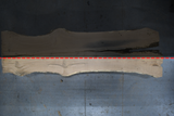White Oak Live Edge Wood Slab #A945 151" x 33" - 44" x 2.6"