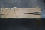 White Oak Live Edge Wood Slab #A946 146" x 34" - 43" x 2.6"