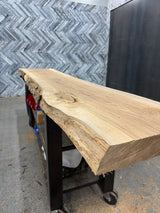 White Oak Live Edge Wood Slab #B875 135" x 18" - 19" x 2.7"