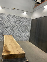 White Oak Live Edge Wood Slab #B777 101" x 20" - 25" x 4.6"