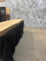 White Oak Live Edge Wood Slab #B835 115" x 23" - 25" 4.2"