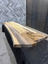 Poplar Live Edge Wood Slab #D958 95" x 24" - 29" x 2.2"