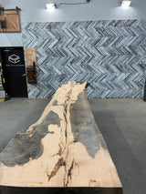 White Oak Live Edge Wood Slab #A789 144" x 23" - 31" x 3.3"