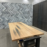(Pre-Built) White Oak Classic-Cut Tabletop #PB041 108" x 44" x 1.7"