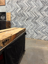 White Oak Live Edge Wood Slab #G883 55" x 20" - 21" x 4.1"