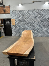 Brazilian Cherry Wood Slab #B672 113" x 21" - 26" x 2.2"