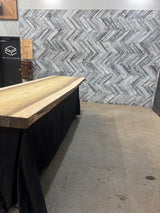 Poplar Live Edge Wood Slab #A826 126" x 33" - 35" x 3.3"