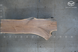 Walnut Live Edge Wood Slab #B833 115" x 25" - 42" 3.9"
