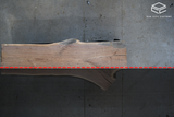 Walnut Live Edge Wood Slab #B833 115" x 25" - 42" 3.9"
