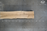 White Oak Live Edge Wood Slab #B835 115" x 23" - 25" 4.2"