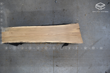 White Oak Live Edge Wood Slab #B842 114" x 23" - 28" x 4.2"