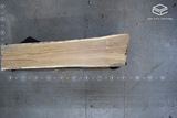 White Oak Live Edge Wood Slab #B843 112" x 22" - 29" x 4.2"