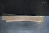 White Oak Live Edge Wood Slab #B873 135" x 18" - 29" x 3.0"