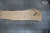 White Oak Live Edge Wood Slab #B941 140" x 27" - 33" x 2.9"