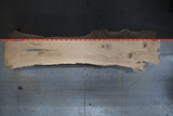 White Oak Live Edge Wood Slab #B942 146" x 24" - 37" x 2.7"