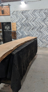 Soft Maple Live Edge Wood Slab #E953 153" x 17" - 24" x 2.6"