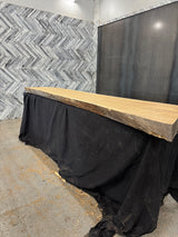 White Oak Live Edge Wood Slab #B842 114" x 23" - 28" x 4.2"