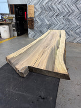 Poplar Live Edge Wood Slab #D959 96" x 23" - 29" x 2.6"