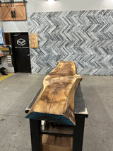 Walnut Live Edge Wood Slab #E715 117" x 12" - 20" x 2.9"