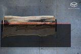 White Oak Live Edge Wood Slab #C819 104" x 36" - 42" x 2.3"
