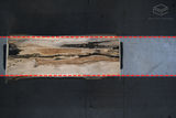 White Oak Live Edge Wood Slab #C819 104" x 36" - 42" x 2.3"