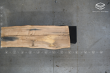 White Oak Live Edge Wood Slab #C820 103" x 30" - 34" x 2.4"