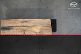 White Oak Live Edge Wood Slab #C820 103" x 30" - 34" x 2.4"