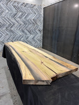 Poplar Live Edge Wood Slab #D956 95" x 25" - 31" x 2.4"